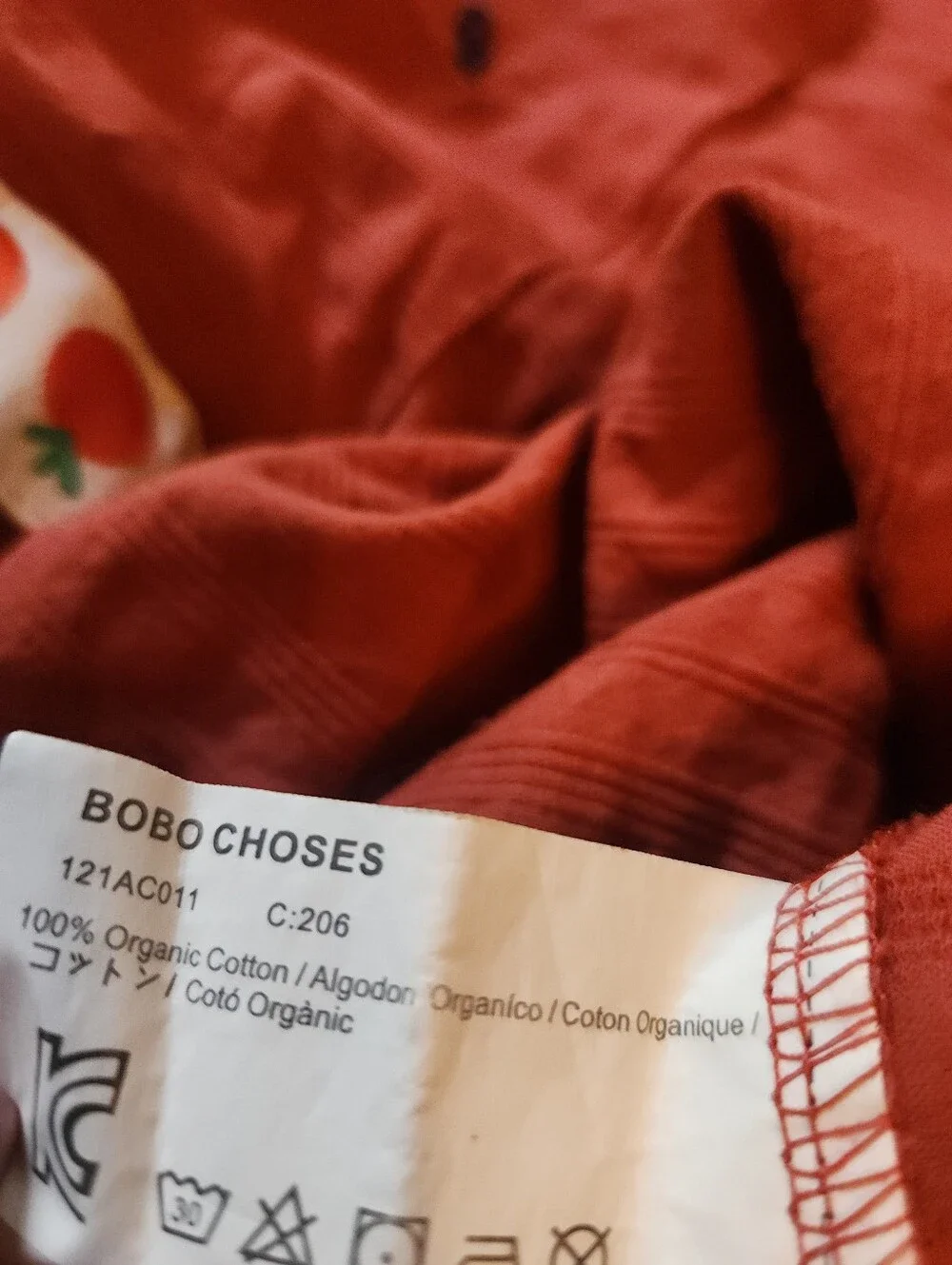 BOBO CHOSES Organic Cotton Woven Tomato Print Coord Skirt Set